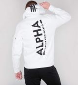 Alpha Industries mikina Back Print Hoody - biela (white)