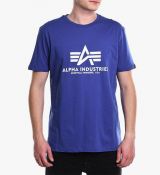 Alpha Industries tričko Basic T - modrá (nautical blue)