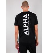 Alpha Industries tričko Backprint T - čierne (black)