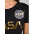 Alpha Industries dámske tričko NASA PM T Wmn - čierne/zlaté (black/gold)