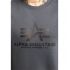Alpha Industries mikina Basic Sweater - šedá/čierna (greyblack/black)