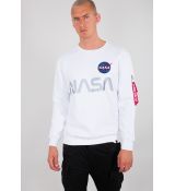 Alpha Industries mikina NASA Reflective Sweater - biela (white)