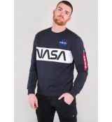 Alpha Industries mikina NASA Inlay Sweater - tmavomodrá (repl.blue)