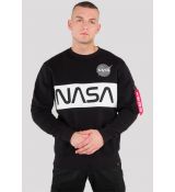 Alpha Industries mikina NASA Inlay Sweater - čierna (black)