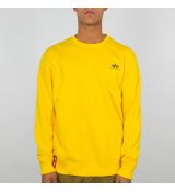 Alpha Industries mikina Basic Sweater Small Logo - žltá (empire yellow)