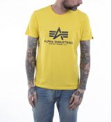 Alpha Industries tričko Basic T - žlté (empire yellow)