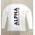Alpha Industries tričko Back Print Heavy LS - biele (white)