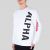 Alpha Industries mikina Side Print Sweater - biela (white)