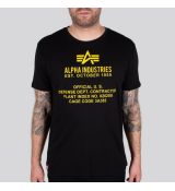 Alpha Industries tričko Alpha Fundamental T - čierne (black)