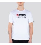 Alpha Industries tričko Alpha Block-Logo T - biela (white)