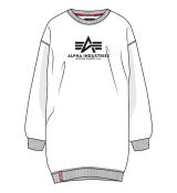 Alpha Industries mikina Basic Long Sweater OS Wmn - biela (white)