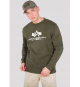 Alpha Industries mikina Basic Sweater - tmavozelená (dark green)