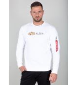 Alpha Industries mikina Alpha Label Sweater - biela (white)