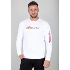 Alpha Industries mikina Alpha Label Sweater - biela (white)