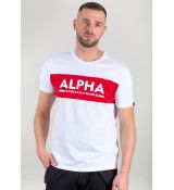 Alpha Industries tričko Alpha Inlay T - biela (white)