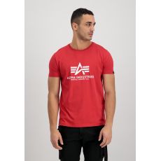 Alpha Industries tričko Basic T - červená/biela (speed red/white)